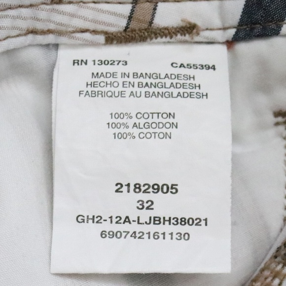 Lee Dungree cargo Shorts white plaid stripe - A0 - Picture 6 of 6